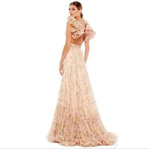Mac Duggal Tiered Ruffle Gown